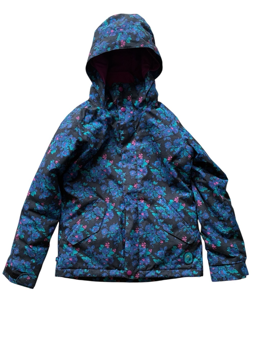 Burton Girls Elodie Floral Ski Jacket Size Medium (10/12)